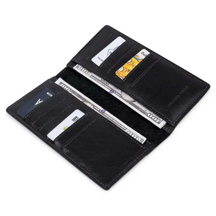 Практичний чоловічий портмоне GRANDE PELLE 11559 Чорний