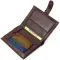 Практичний портмоне для чоловіків з натуральної зернистої шкіри BOND 22056 Коричневий