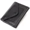 Практичний портмоне унісекс у три складання GRANDE PELLE 16789 Чорний