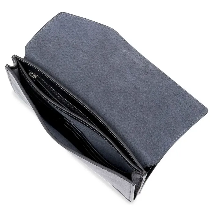Практичний стильний портмоне унісекс GRANDE PELLE 11558 Чорний