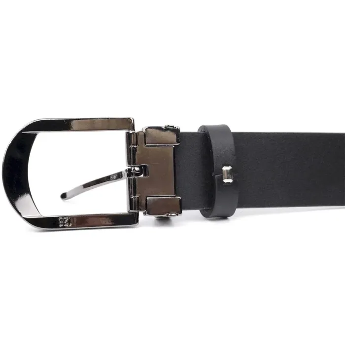 Практичний брючний пояс для чоловіків з натуральної шкіри GRANDE PELLE 11681 Чорний