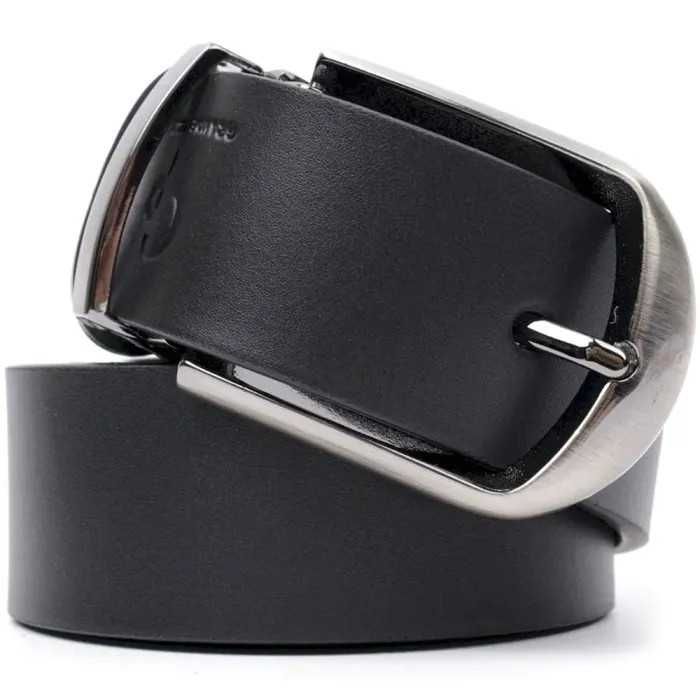 Практичний брючний пояс для чоловіків з натуральної шкіри GRANDE PELLE 11681 Чорний