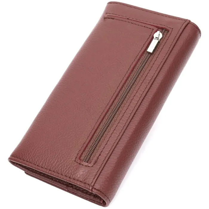 Практичний та жіночний гаманець із натуральної шкіри ST Leather 19428 Бежевий