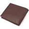 Практичний гаманець для чоловіків у два складення з натуральної шкіри флотар CANPELLINI 21586 Коричневий