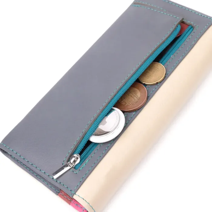 Практичний гаманець для стильних жінок із натуральної шкіри ST Leather 22519 Різнокольоровий