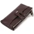 Практичный кошелек из натуральной зернистой кожи CANPELLINI 21632 Коричневый