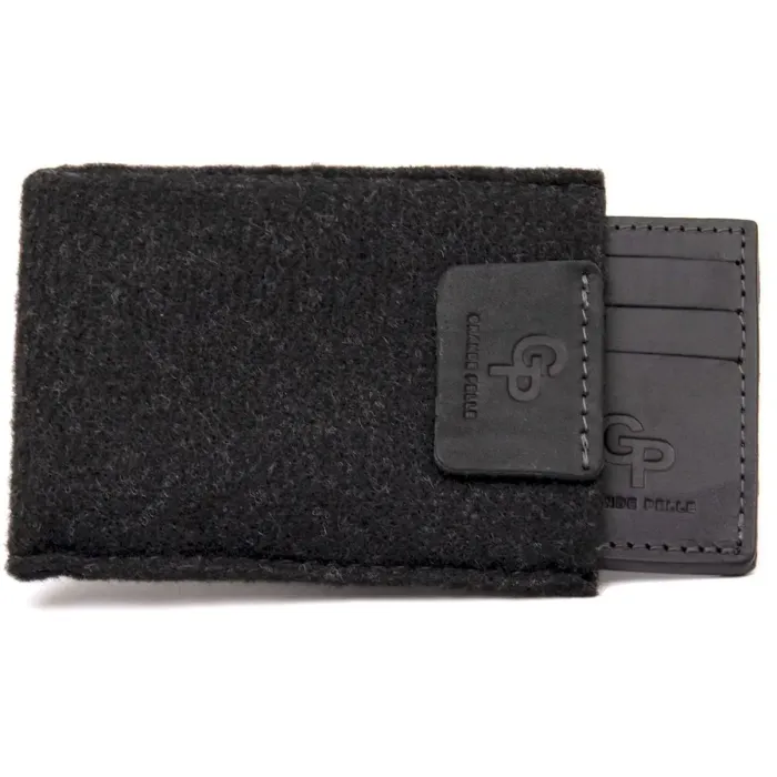 Практичний шкіряний картхолдер GRANDE PELLE 11499 Чорний