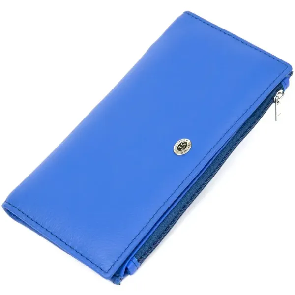 Практичний шкіряний гаманець ST Leather 19379 Синій