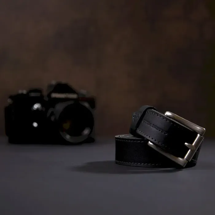 Практичный кожаный женский ремень GRANDE PELLE 11378 Черный