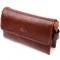 Практичный мужской клатч с клапаном KARYA 20911 кожаный Коричневый
