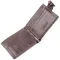 Практичний чоловічий затиск із натуральної шкіри KARYA 21045 Коричневий