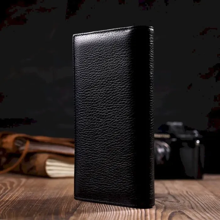 Практичний жіночий клатч з блоком для кредитних карток з натуральної шкіри Tony Bellucci 22033 Чорний