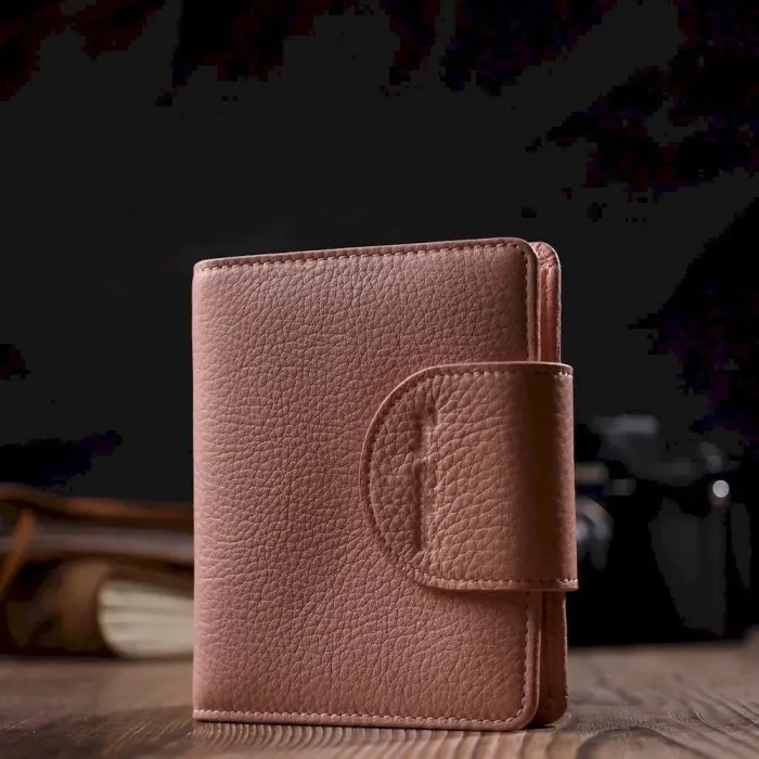 Практичний жіночий гаманець ніжного кольору з натуральної шкіри Tony Bellucci 22019