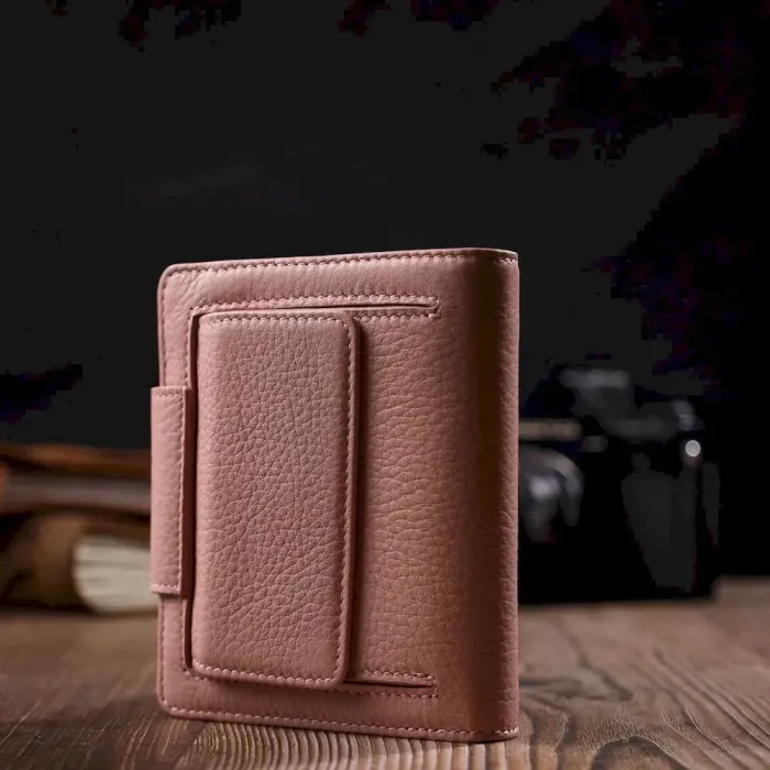 Практичний жіночий гаманець ніжного кольору з натуральної шкіри Tony Bellucci 22019