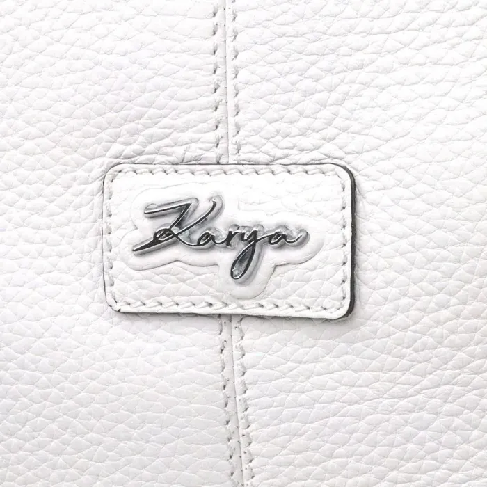 Чудова сумка жіноча KARYA 20847 шкіряна Білий