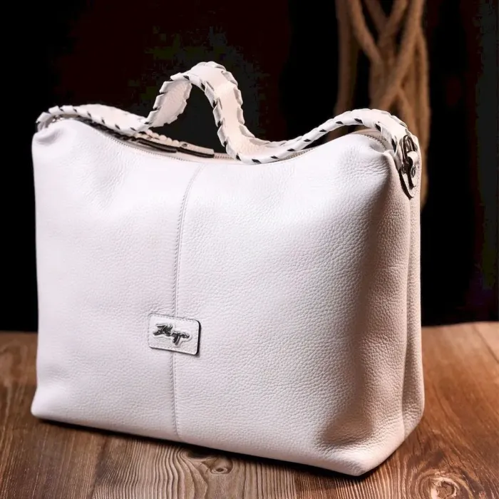 Чудова сумка жіноча KARYA 20847 шкіряна Білий