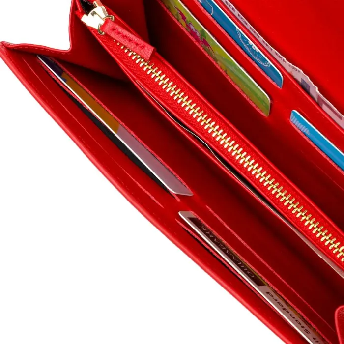 Чудовий місткий портмоне для жінок з натуральної шкіри Tony Bellucci 21977 Червоний