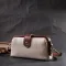 Превосходный клатч с интересной защелкой из натуральной кожи Vintage 22426 Белый
