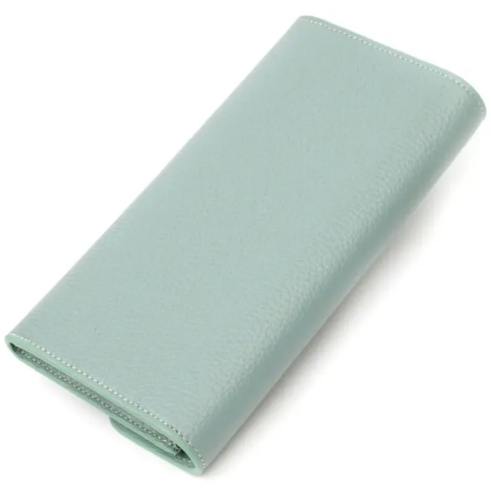 Чудовий жіночий гаманець із монетницею на блискавці з натуральної шкіри Tony Bellucci 21968 Сіро-зелений