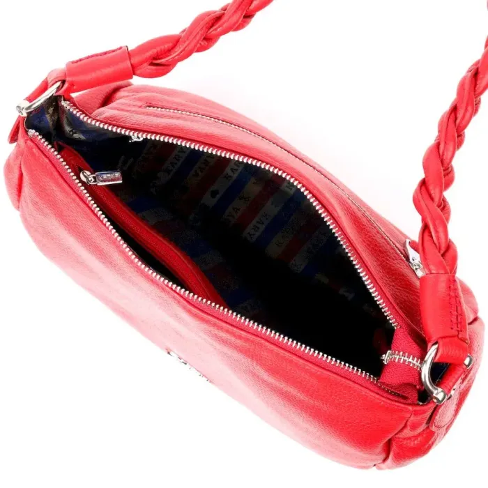 Приваблива сумка жіноча KARYA 20863 шкіряна Червоний