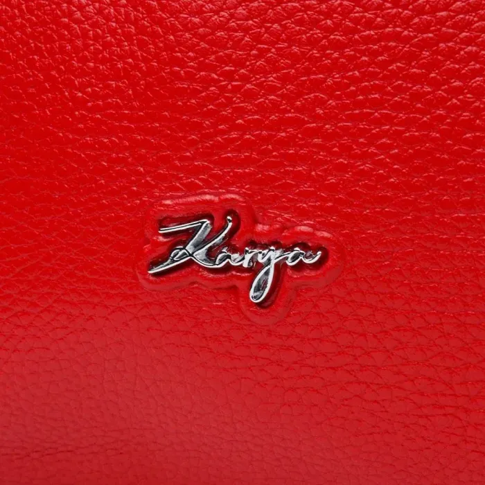 Приваблива сумка жіноча KARYA 20863 шкіряна Червоний