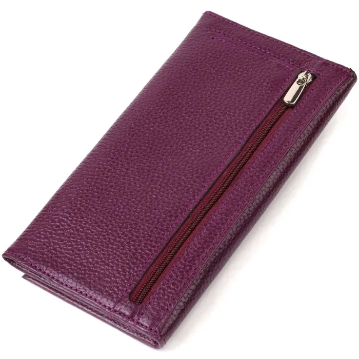 Привлекательный женский кошелек из натуральной кожи CANPELLINI 21831 Сиреневый