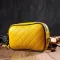 Прямокутна жіноча сумка крос-боді з натуральної шкіри 22114 Vintage Жовта