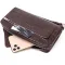Прочная мужская барсетка KARYA 20907 кожаная Коричневый