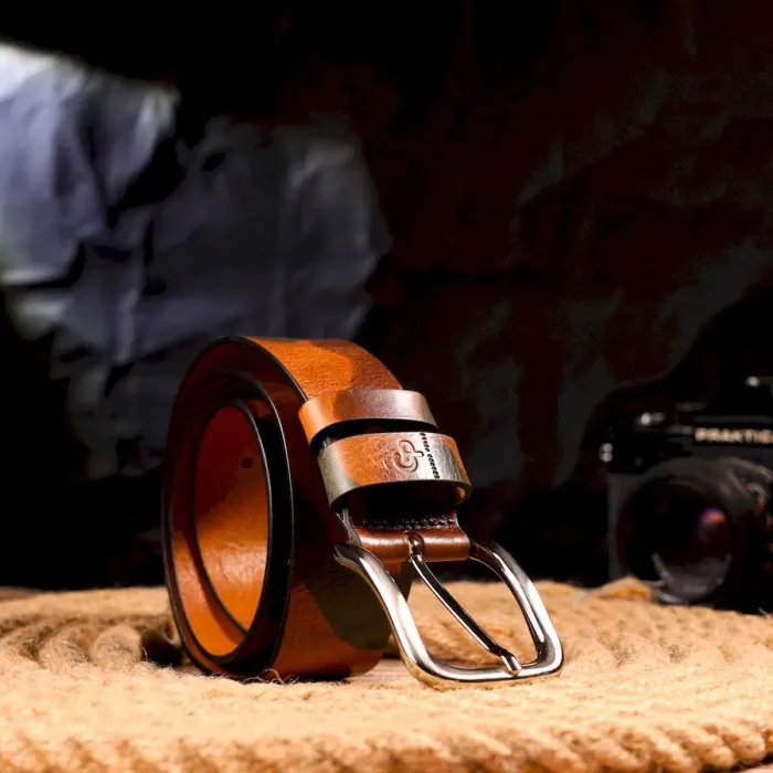 Ремінь для чоловіків у стилі мілітарі з натуральної шкіри Grande Pelle 21478