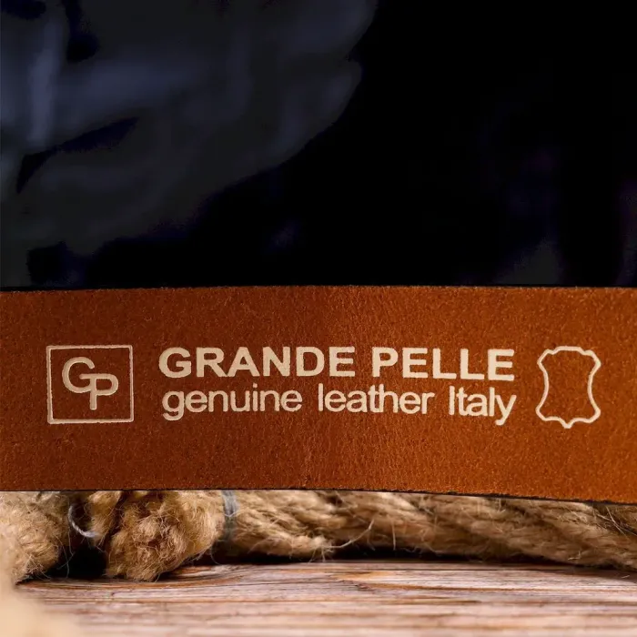 Ремінь для чоловіків у стилі мілітарі з натуральної шкіри Grande Pelle 21478