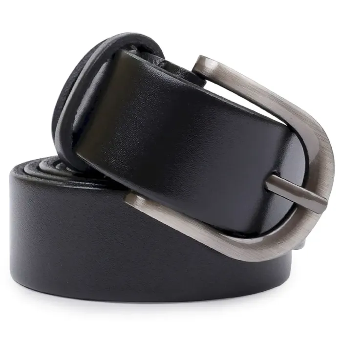 Ремінь із натуральної шкіри для жінок Vintage 20785 Чорний