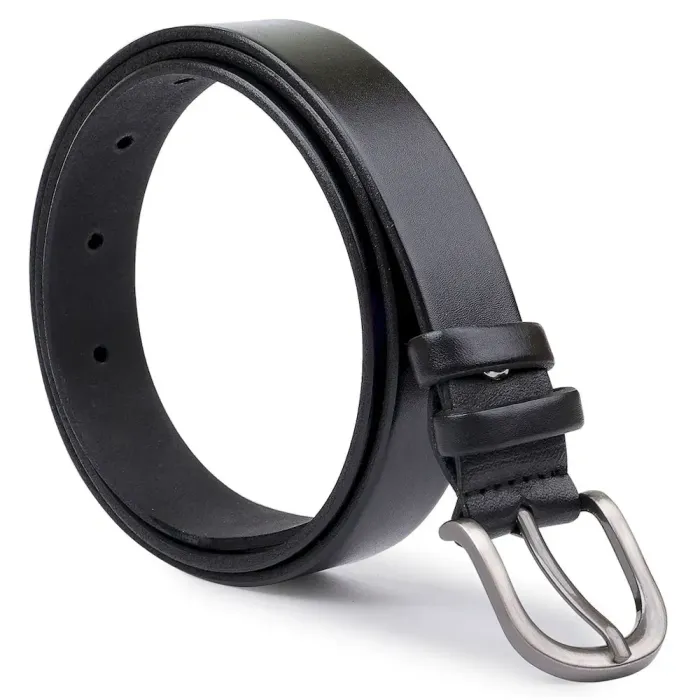 Ремінь із натуральної шкіри для жінок Vintage 20785 Чорний