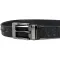 Ремінь класика з натуральної шкіри крокодила CROCODILE LEATHER 18018 Чорний