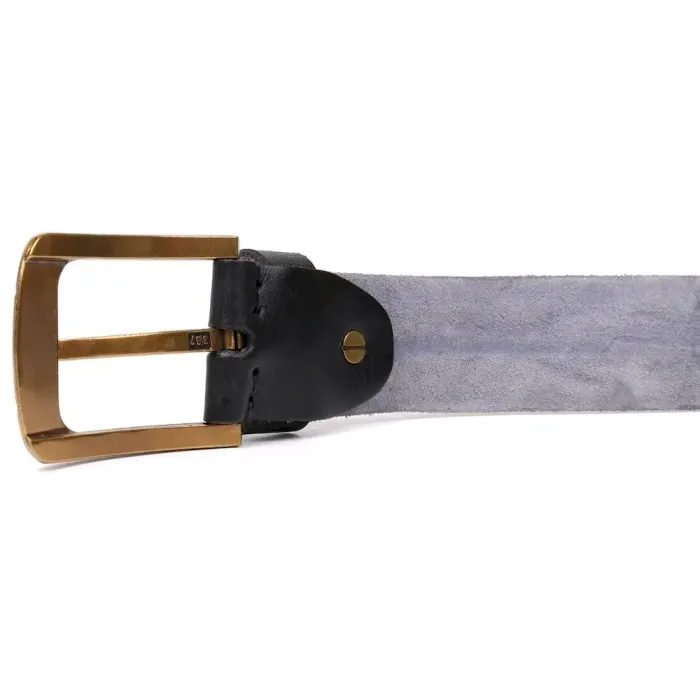 Ремень кожаный Vintage 20126 Черный