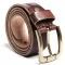 Ремінь шкіряний Vintage 20132 Темно-коричневий