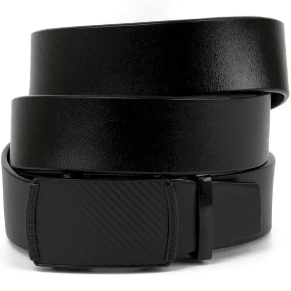  Ремінь чоловічий з пряжкою дрібний ромб Vintage 20285 Чорний