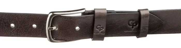 Ремінь чоловічий джинсовий Grande Pelle 11270 Капучино