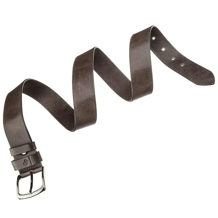 Ремінь чоловічий джинсовий Grande Pelle 11270 Капучино