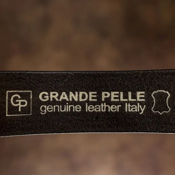 Ремінь чоловічий джинсовий Grande Pelle 11270 Капучино