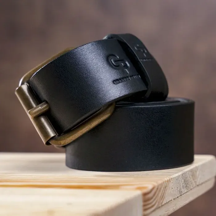 Ремінь чоловічий GRANDE PELLE 11135 Чорний