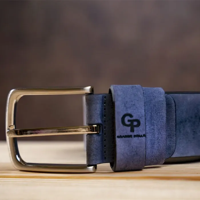 Ремінь чоловічий GRANDE PELLE 11139 синій
