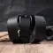 Ремень мужской из натуральной кожи Vintage 20804 Черный