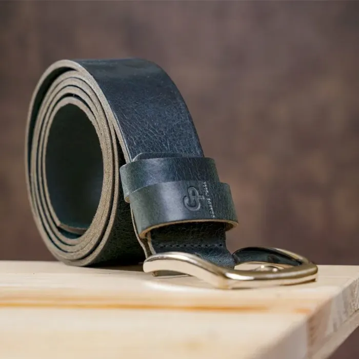 Чоловічий ремень під джинси GRANDE PELLE 11232 Синій