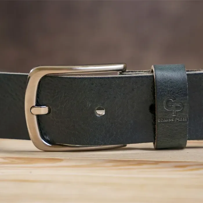 Чоловічий ремень під джинси GRANDE PELLE 11232 Синій