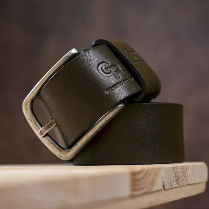 Ремень мужской под джинсы GRANDE PELLE 11255 Шоколадный