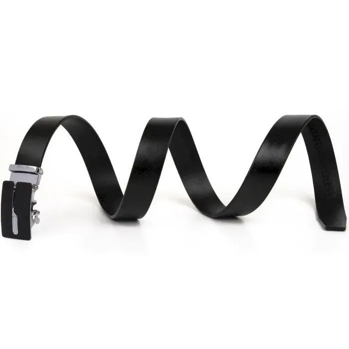 Ремінь чоловічий з матовою пряжкою Vintage 20335 Чорний