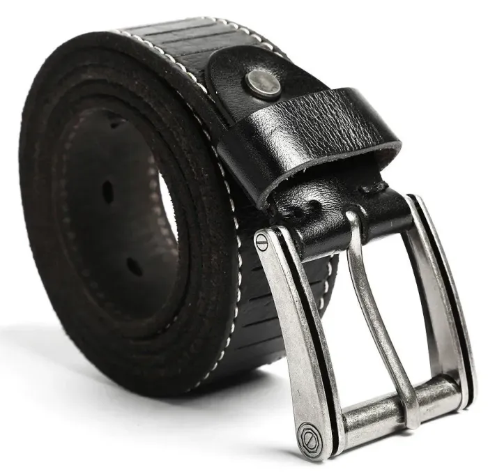 Ремінь чоловічий Vintage 20072 Чорний