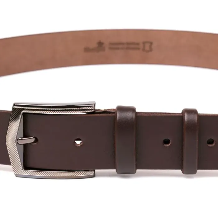 Ремень SHVIGEL мужской 17304 Коричневый