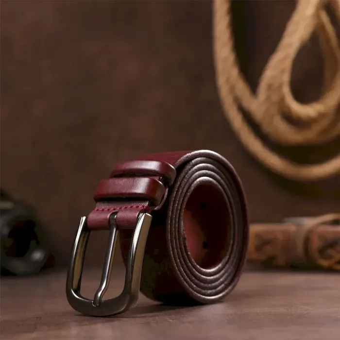 Ремень SHVIGEL мужской 17308 Коричневый