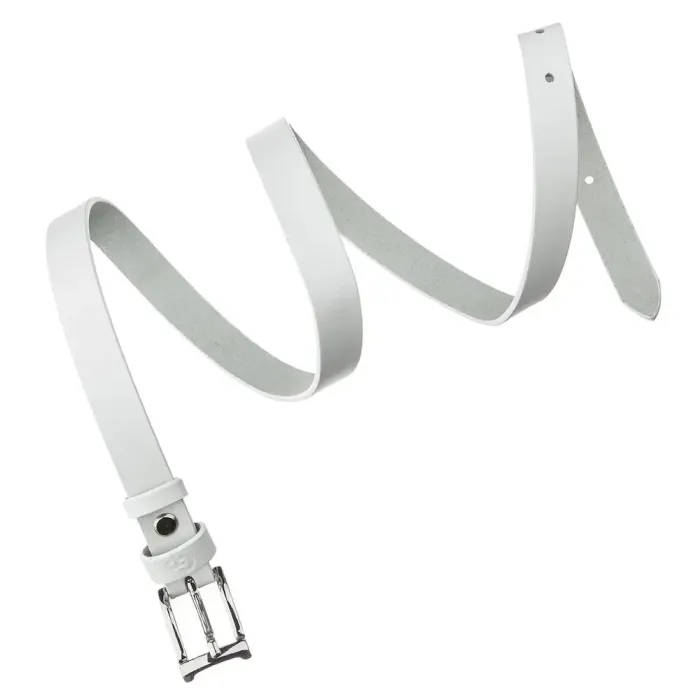 Ремінь тонкий жіночий GRANDE PELLE 11253 Білий